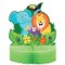 Party Central Pack of 6 Green and Aqua Blue Jungle Safari Centerpieces 12"